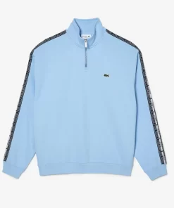 Lacoste Tracksuits-Loose Fit Two Tone Logo Stripe Jogger Sweatshirt