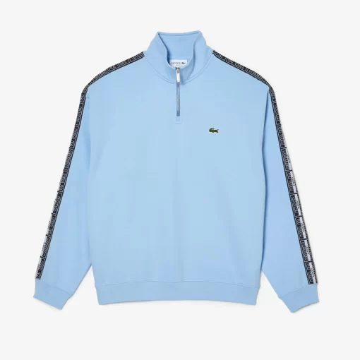 Lacoste Tracksuits-Loose Fit Two Tone Logo Stripe Jogger Sweatshirt