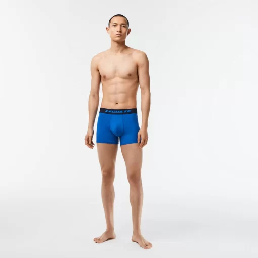 Lacoste Underwear & Lounge Wear-Men'S 3-Pack Microfiber Print Trunks