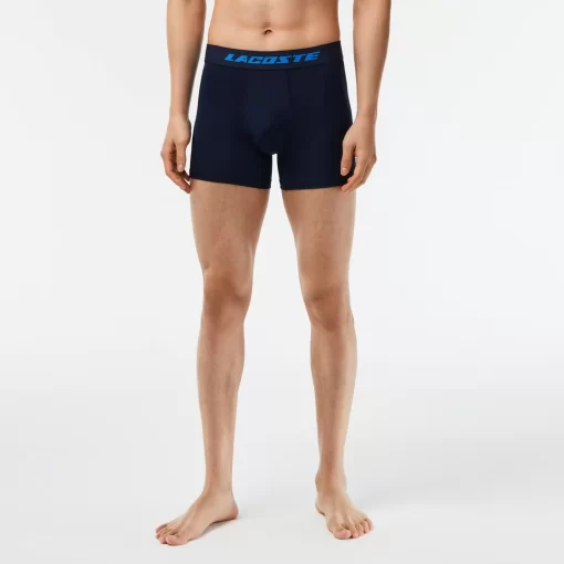 Lacoste Underwear & Lounge Wear-Men'S 3-Pack Microfiber Print Trunks