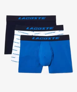 Lacoste Underwear & Lounge Wear-Men'S 3-Pack Microfiber Print Trunks