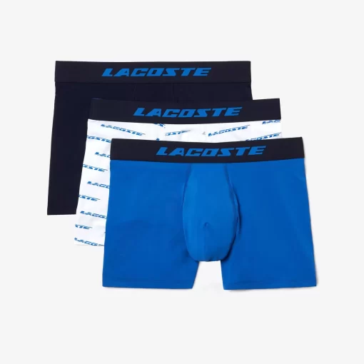 Lacoste Underwear & Lounge Wear-Men'S 3-Pack Microfiber Print Trunks