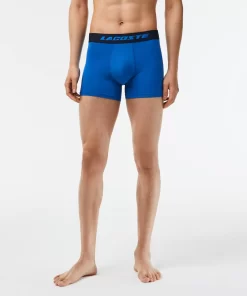 Lacoste Underwear & Lounge Wear-Men'S 3-Pack Microfiber Print Trunks