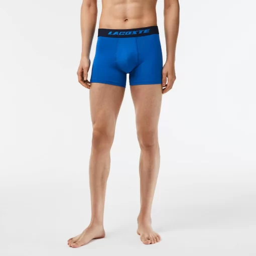 Lacoste Underwear & Lounge Wear-Men'S 3-Pack Microfiber Print Trunks