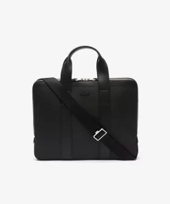 Lacoste Business & Laptop Bags-Men'S Chantaco Pique Leather Extra Slim Computer Bag