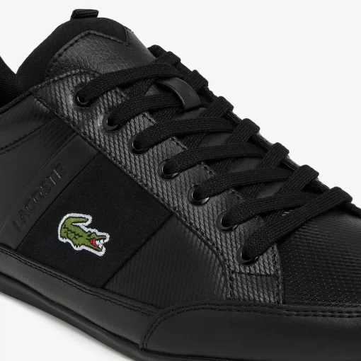 Lacoste Sneakers-Men'S Chaymon Bl Leather And Synthetic Tonal Trainers