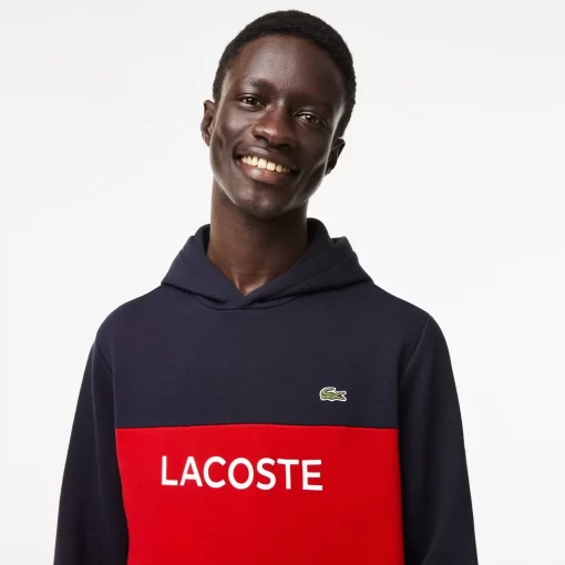 Lacoste Sweatshirts-Men'S Classic Fit Branded Colourblock Hoodie