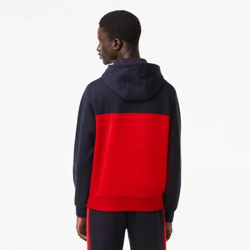 Lacoste Sweatshirts-Men'S Classic Fit Branded Colourblock Hoodie