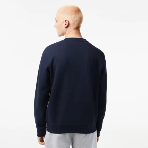 Lacoste Sweatshirts-Men'S Classic Fit Logo Stripe Flannel Jogger Sweatshirt