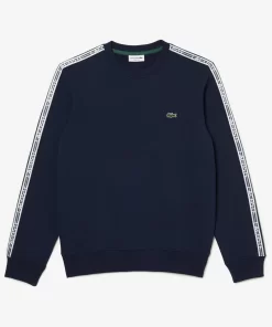 Lacoste Sweatshirts-Men'S Classic Fit Logo Stripe Flannel Jogger Sweatshirt