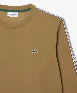 Lacoste Sweatshirts-Men'S Classic Fit Logo Stripe Flannel Jogger Sweatshirt