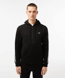 Lacoste Sweatshirts-Men'S Classic Fit Zipped Jogger Hoodie With Brand Stripes