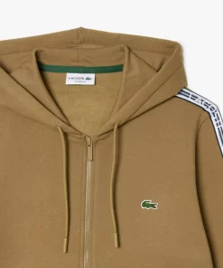 Lacoste Sweatshirts-Men'S Classic Fit Zipped Jogger Hoodie With Brand Stripes