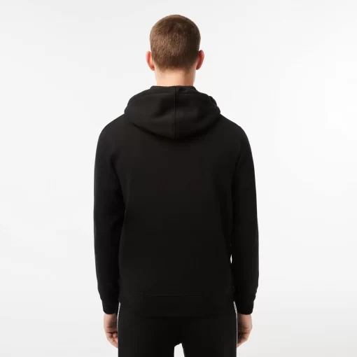 Lacoste Sweatshirts-Men'S Classic Fit Zipped Jogger Hoodie With Brand Stripes