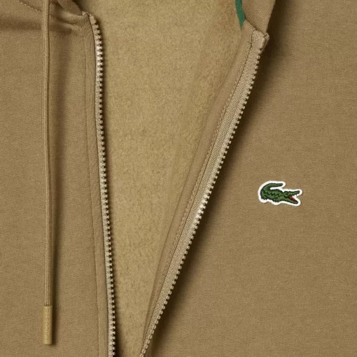 Lacoste Sweatshirts-Men'S Classic Fit Zipped Jogger Hoodie With Brand Stripes