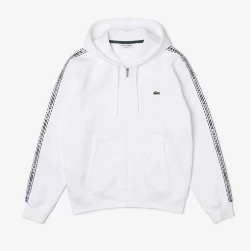 Lacoste Sweatshirts-Men'S Classic Fit Zipped Jogger Hoodie With Brand Stripes