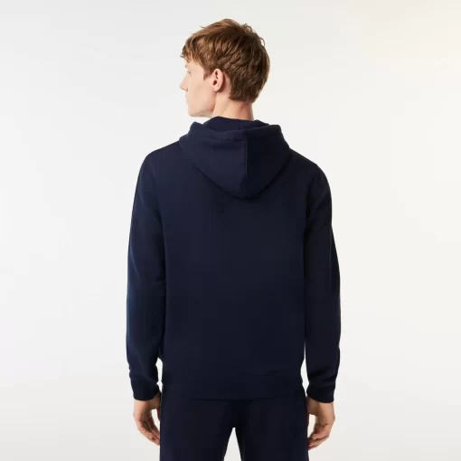 Lacoste Sweatshirts-Men'S Classic Fit Zipped Jogger Hoodie With Brand Stripes