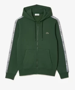 Lacoste Sweatshirts-Men'S Classic Fit Zipped Jogger Hoodie With Brand Stripes