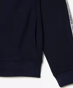 Lacoste Sweatshirts-Men'S Classic Fit Zipped Jogger Hoodie With Brand Stripes