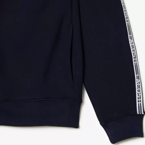 Lacoste Sweatshirts-Men'S Classic Fit Zipped Jogger Hoodie With Brand Stripes