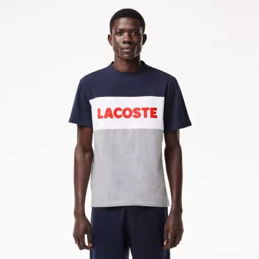 Lacoste Underwear & Lounge Wear-Men'S Colourblock Stretch Cotton Long Pyjama Set