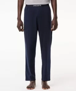 Lacoste Underwear & Lounge Wear-Men'S Colourblock Stretch Cotton Long Pyjama Set