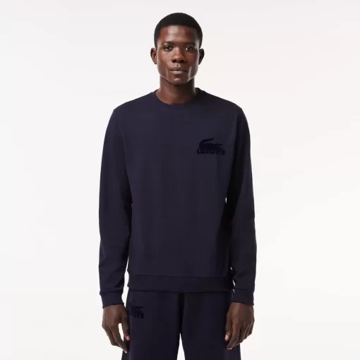 Lacoste Underwear & Lounge Wear-Men'S Cotton Fleece Indoor Sweatshirt