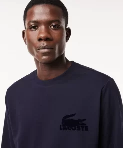 Lacoste Underwear & Lounge Wear-Men'S Cotton Fleece Indoor Sweatshirt