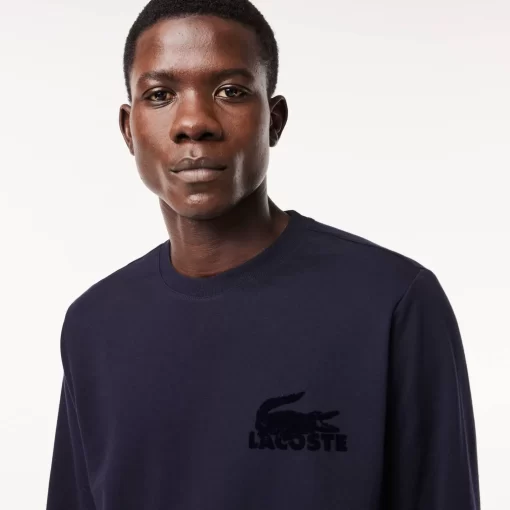 Lacoste Underwear & Lounge Wear-Men'S Cotton Fleece Indoor Sweatshirt