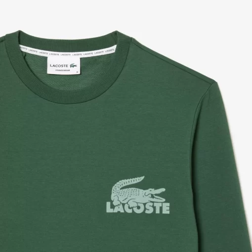 Lacoste Underwear & Lounge Wear-Men'S Cotton Fleece Indoor Sweatshirt