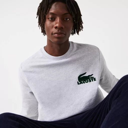 Lacoste Underwear & Lounge Wear-Men'S Cotton Fleece Indoor Sweatshirt