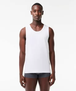 Lacoste Underwear & Lounge Wear-Men'S Cotton Tank Top 3-Pack