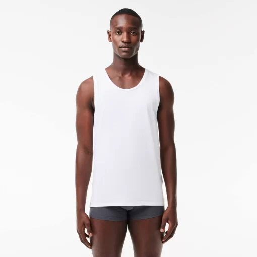 Lacoste Underwear & Lounge Wear-Men'S Cotton Tank Top 3-Pack