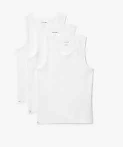 Lacoste Underwear & Lounge Wear-Men'S Cotton Tank Top 3-Pack