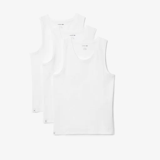 Lacoste Underwear & Lounge Wear-Men'S Cotton Tank Top 3-Pack