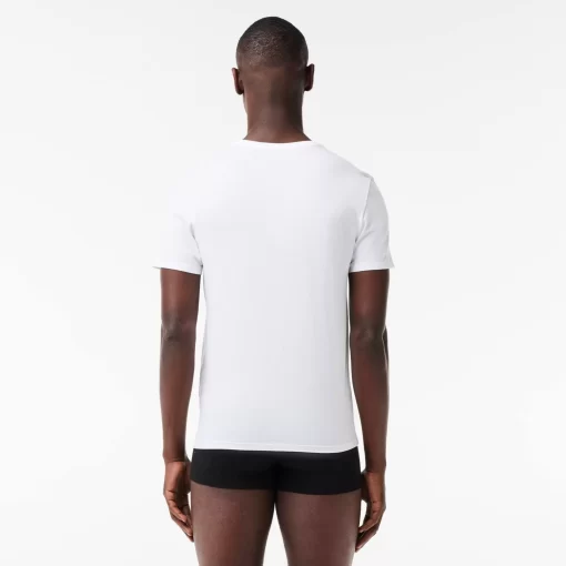 Lacoste Underwear & Lounge Wear-Men'S Crew Neck Cotton Loungewear T-Shirt 3-Pack