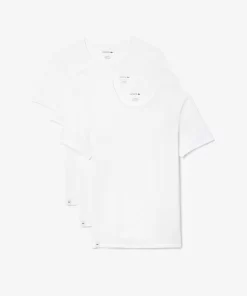 Lacoste Underwear & Lounge Wear-Men'S Crew Neck Cotton Loungewear T-Shirt 3-Pack