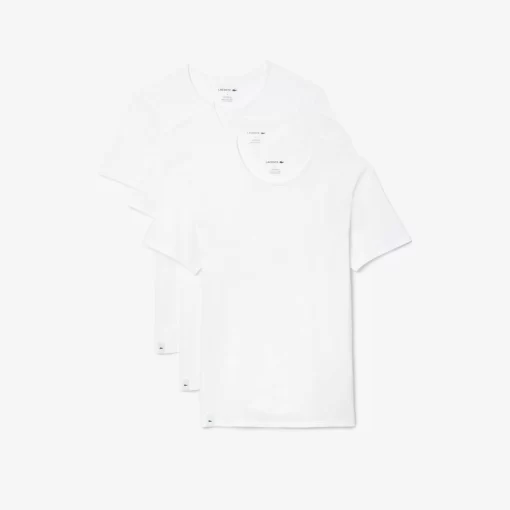 Lacoste Underwear & Lounge Wear-Men'S Crew Neck Cotton Loungewear T-Shirt 3-Pack