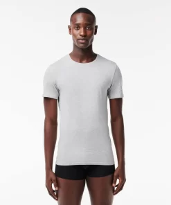 Lacoste Underwear & Lounge Wear-Men'S Crew Neck Cotton Loungewear T-Shirt 3-Pack