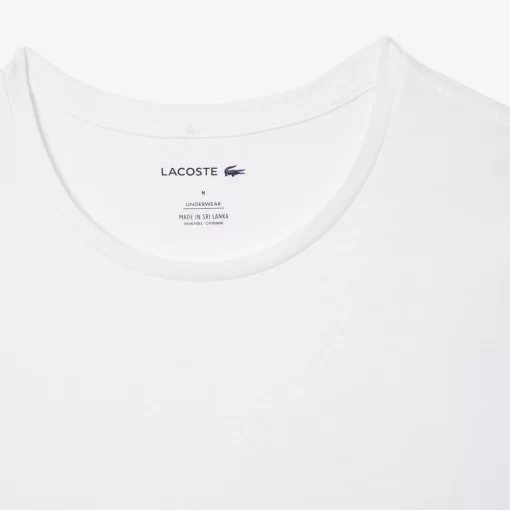 Lacoste Underwear & Lounge Wear-Men'S Crew Neck Cotton Loungewear T-Shirt 3-Pack