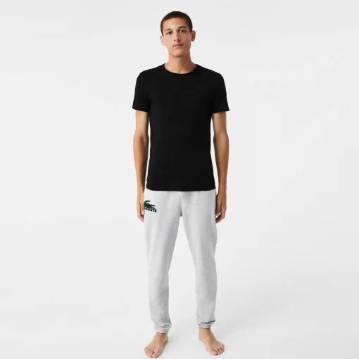 Lacoste Underwear & Lounge Wear-Men'S Crew Neck Cotton Loungewear T-Shirt 3-Pack