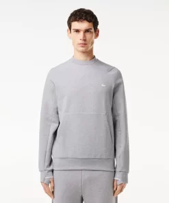 Lacoste Sweatshirts-Men'S Crew Neck Kangaroo Pocket Cotton Blend Jogger Sweatshirt