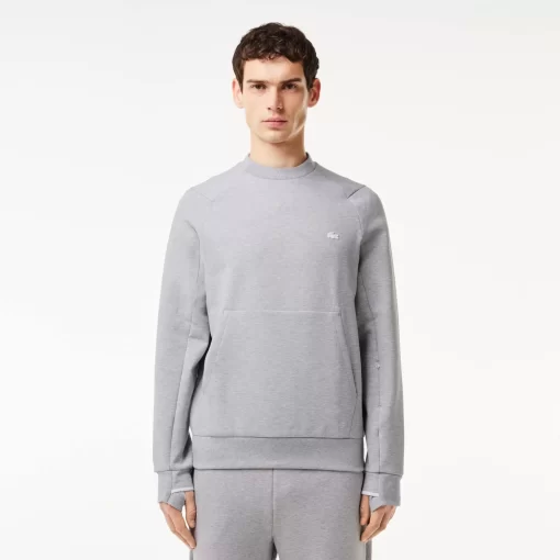 Lacoste Sweatshirts-Men'S Crew Neck Kangaroo Pocket Cotton Blend Jogger Sweatshirt