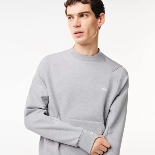 Lacoste Sweatshirts-Men'S Crew Neck Kangaroo Pocket Cotton Blend Jogger Sweatshirt