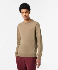 Lacoste Knitwear-Men'S Crew Neck Merino Wool Sweater