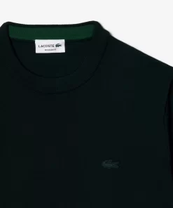 Lacoste Knitwear-Men'S Crew Neck Merino Wool Sweater