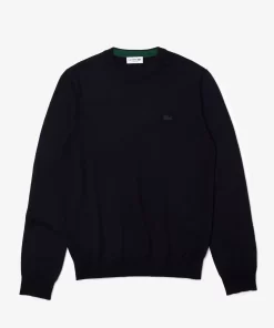 Lacoste Knitwear-Men'S Crew Neck Merino Wool Sweater