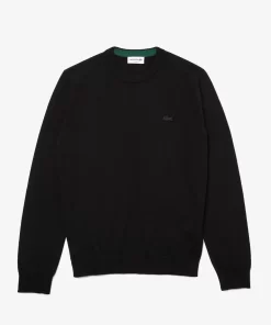 Lacoste Knitwear-Men'S Crew Neck Merino Wool Sweater