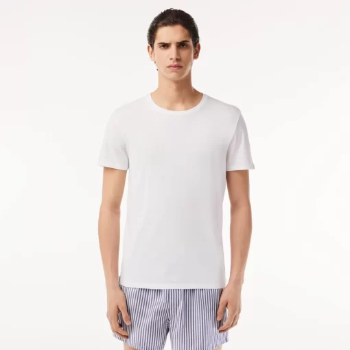 Lacoste Underwear & Lounge Wear-Men'S Crew Neck Plain Cotton T-Shirt Three-Pack