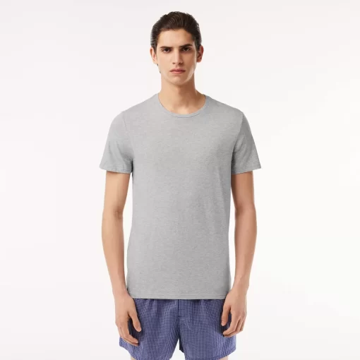 Lacoste Underwear & Lounge Wear-Men'S Crew Neck Plain Cotton T-Shirt Three-Pack